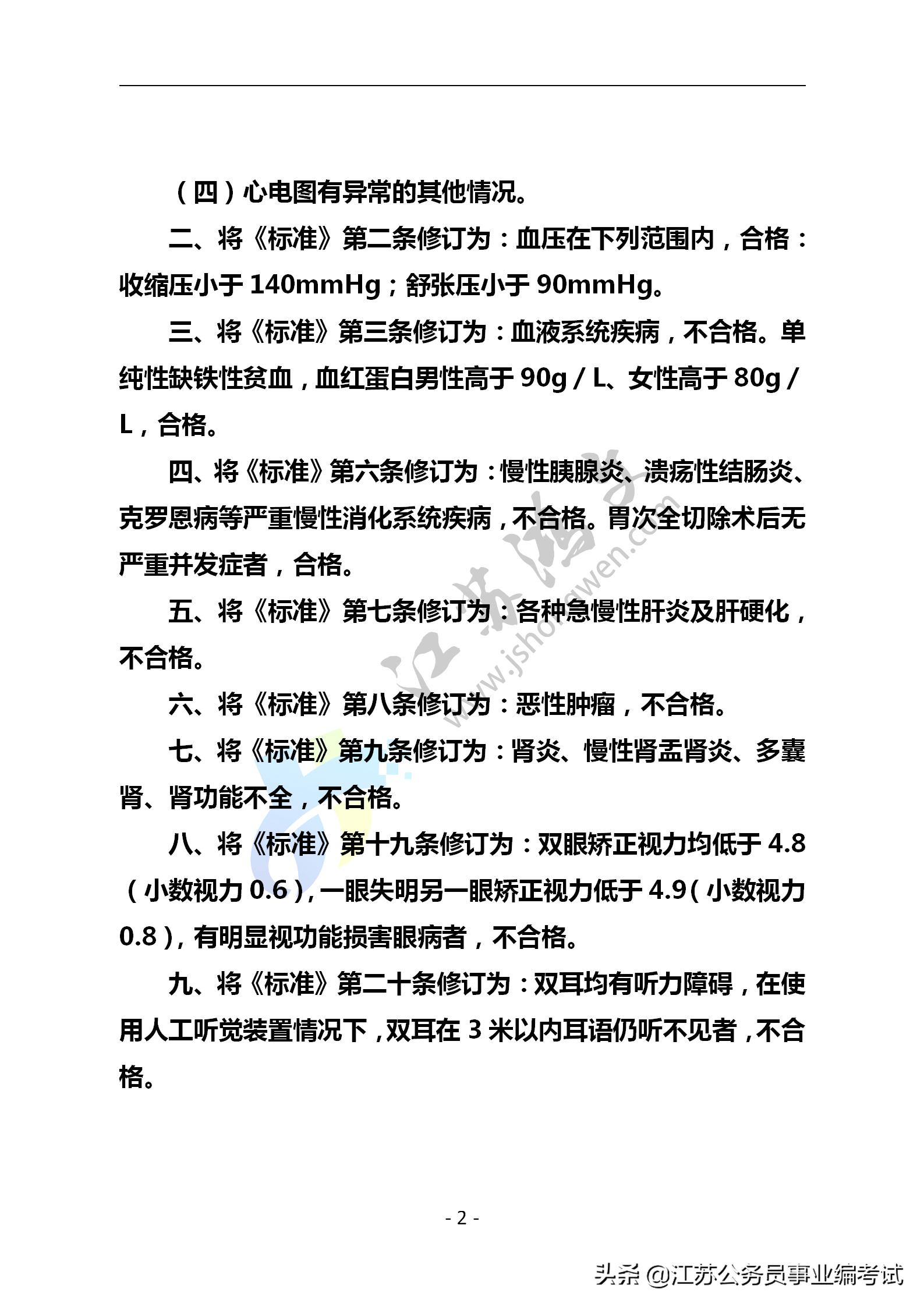 重磅解读,最新公务员体检标准公布!